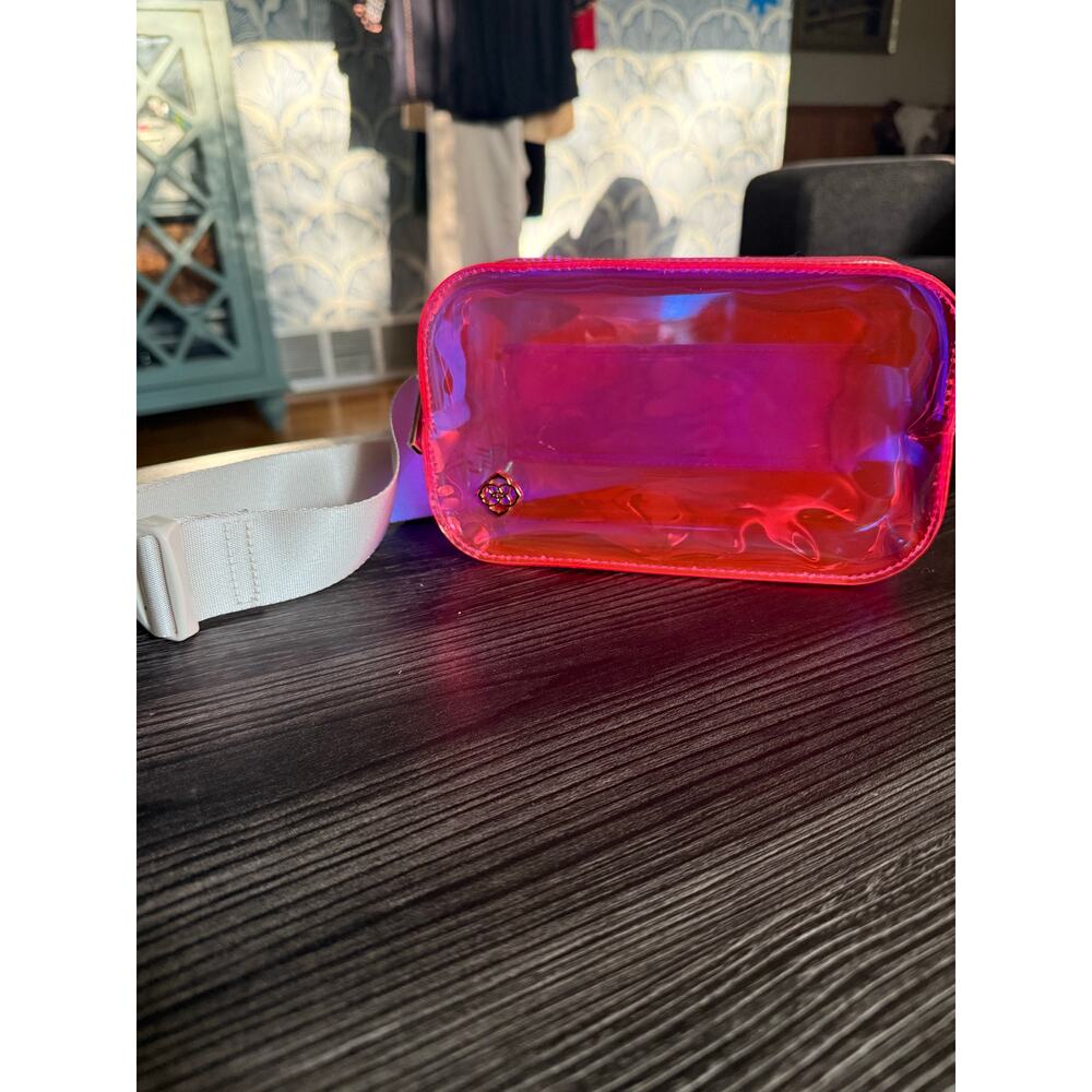 Kendra Scott Iridescent Pink/Red Clear Crossbody Belt Bag